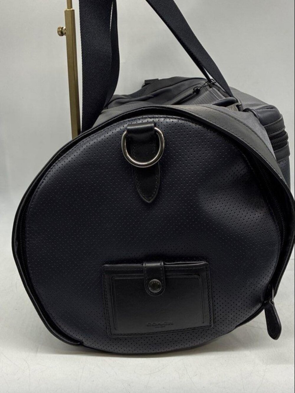 New Coach Perforated Leather Explorer Duffel Bag F56875 - Picture 7 of 14